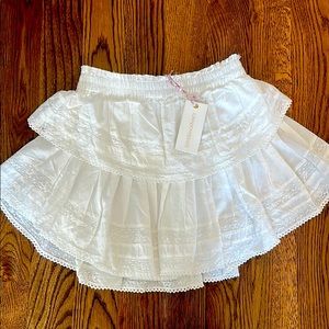 Love Shack Fancy Ruffle Mini Skirt